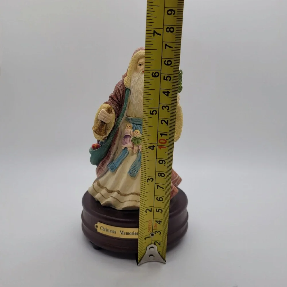 Vintage 1989 Arnart Christmas Memories Musical Santa Claus Figurine 7 Inch
